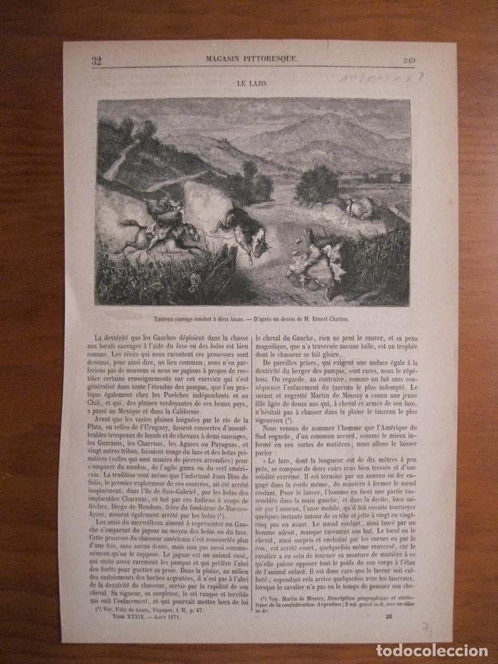 Arte: El lazo (Argentina), 1871 - Foto 1