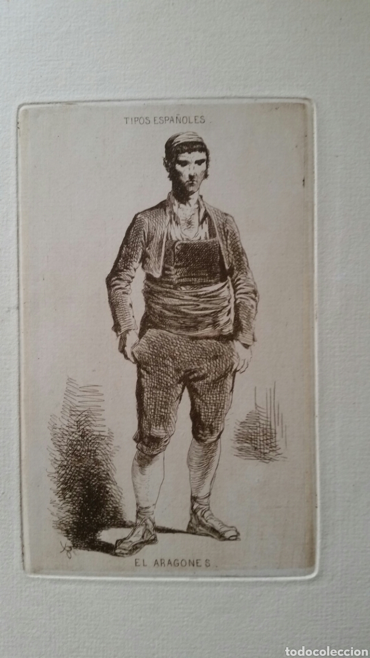 Arte: Antiguo grabado. Siglo XIX - Foto 1