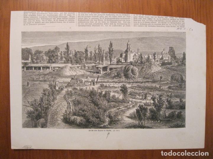 Kunst: Vista de San Pedro de Teyuca ( Puebla, M&eacute;xico), 1864.