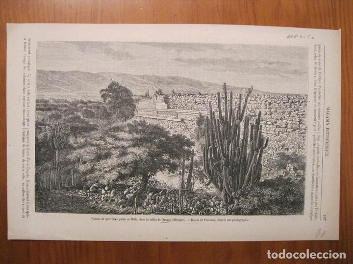 Arte: Ruinas arqueol&oacute;gicas de Mitla, Oaxaca (M&eacute;xico), 1868. - Foto 1