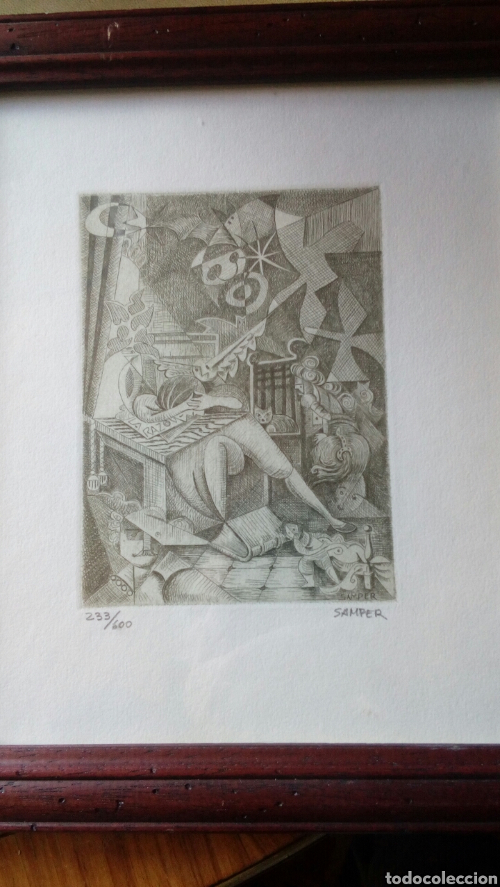Arte: Grabado de Ignacio Samper . MADRID 20x26 - Foto 1