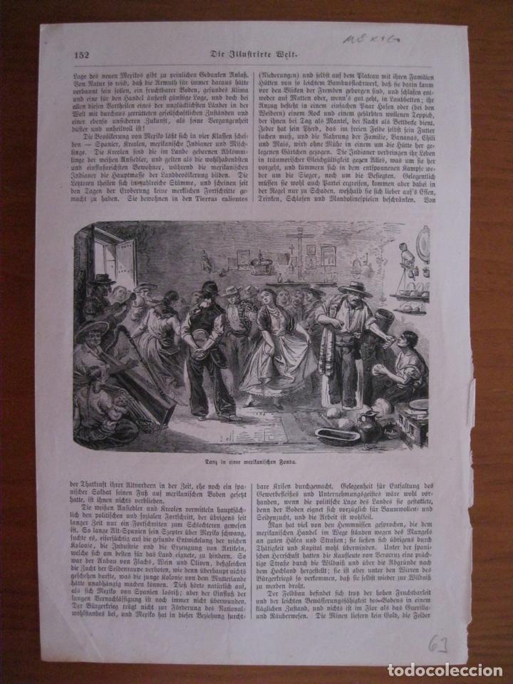 Kunst: Baile en una fonda o cantina mexicana, 1863.