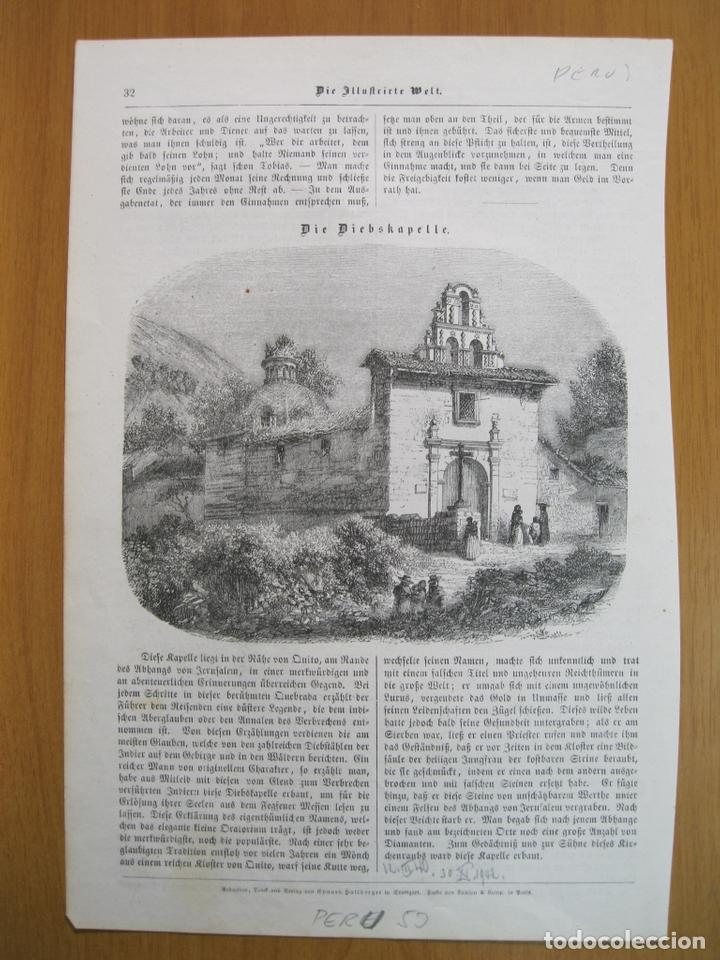 Kunst: Vista de iglesia rural en Per&uacute; (Am&eacute;rica del sur), 1853