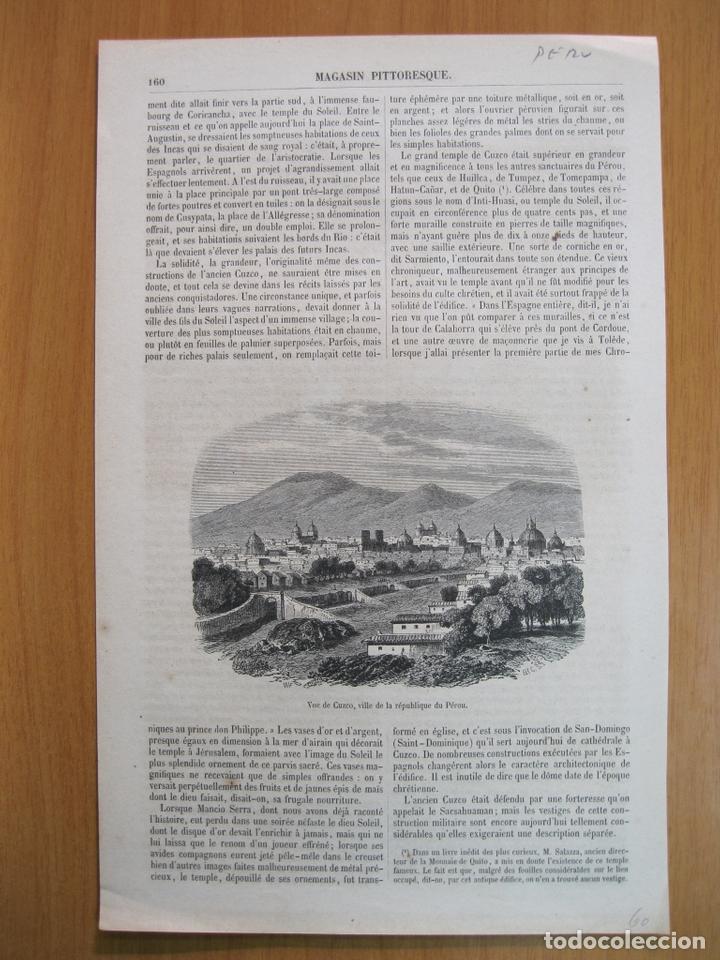 Kunst: Vista de la ciudad de Cuzco, Per&uacute;. 1860.