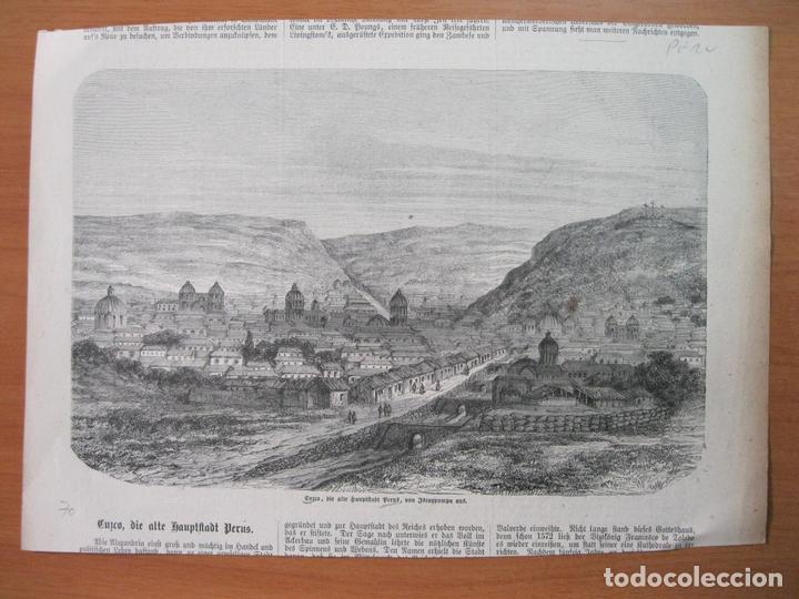 Kunst: Vista panor&aacute;mica de la ciudad de Cuzco (Per&uacute;),1870