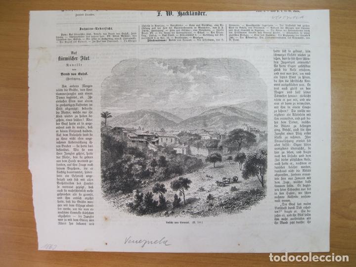 Arte: Vista de la ciudad de Caracas (Venezuela), 1863