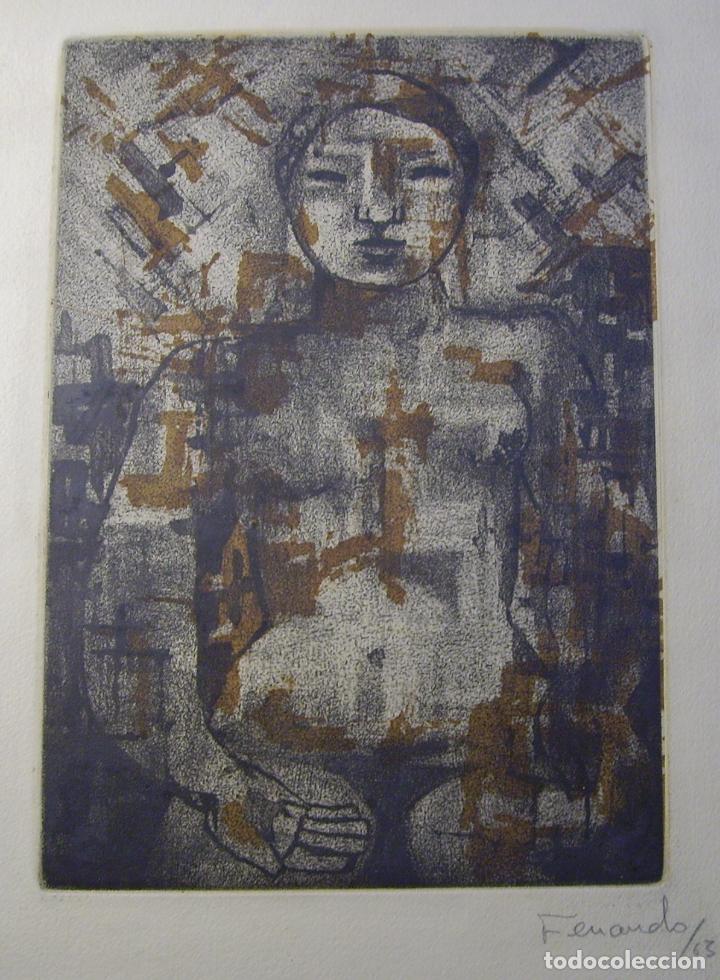 Arte: GRABADO  BICOLOR  FIRMADO - Foto 3