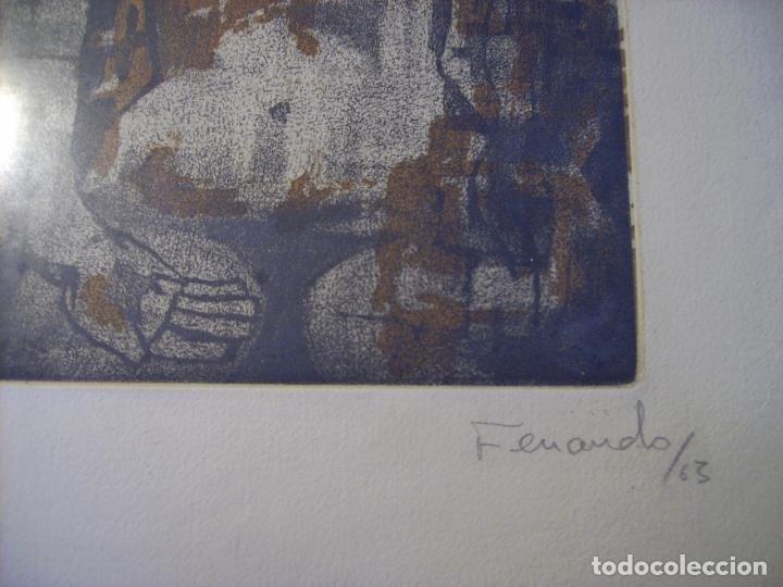 Arte: GRABADO  BICOLOR  FIRMADO - Foto 10
