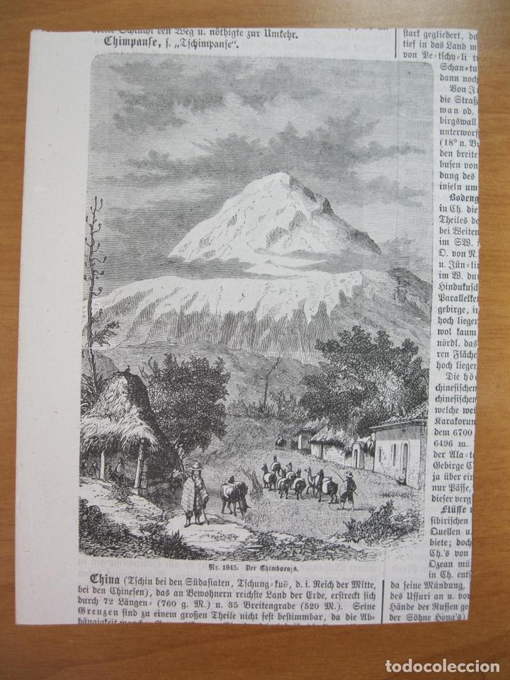 Kunst: Vista panor&aacute;mica del volc&aacute;n de Chimborazo (Ecuador, Am&eacute;rica del sur)),1874