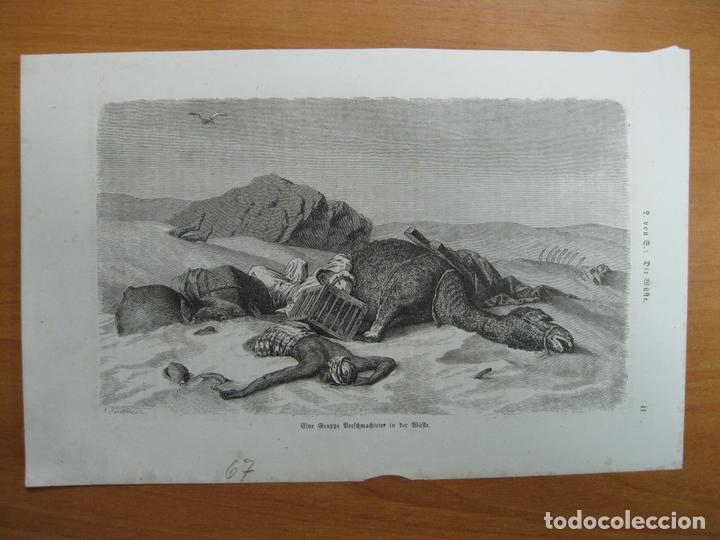 Arte: Final tr&aacute;gico de una expedici&oacute;n  en el desierto africano, 1867