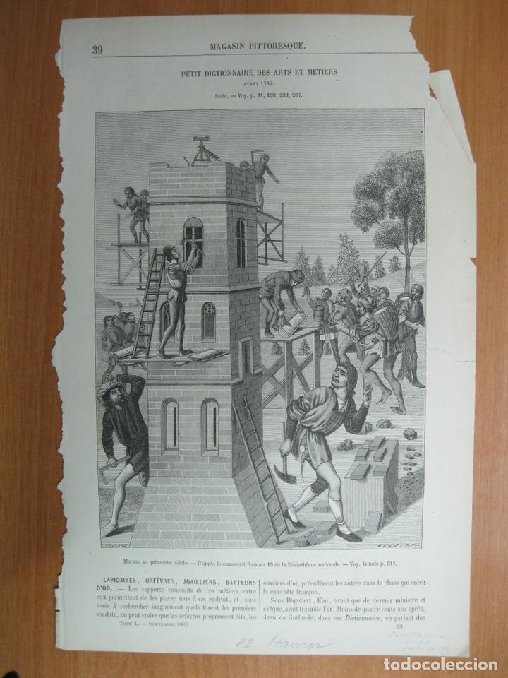Arte: Constuyendo una torre en el siglo XVI y escultor renacentista, 1882