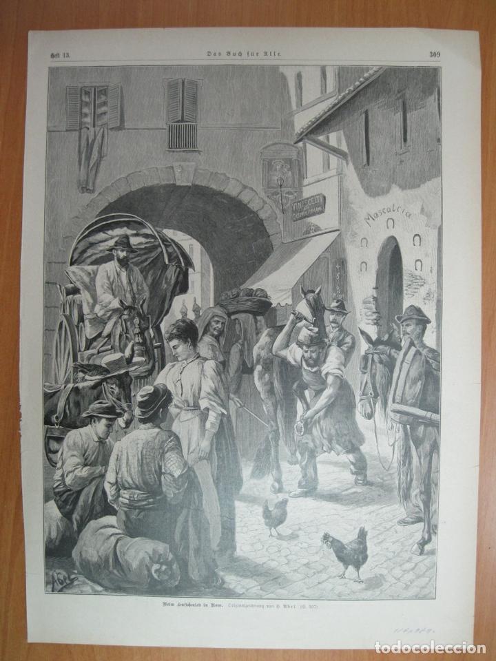 Arte: Herrando un caballo en la calle, 1897.