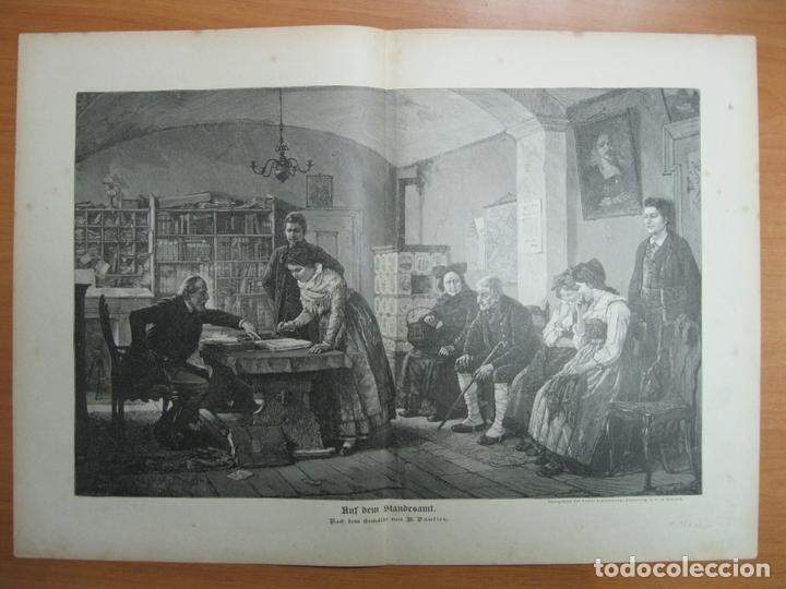 Arte: En el despacho del notario,  1891 - Foto 1