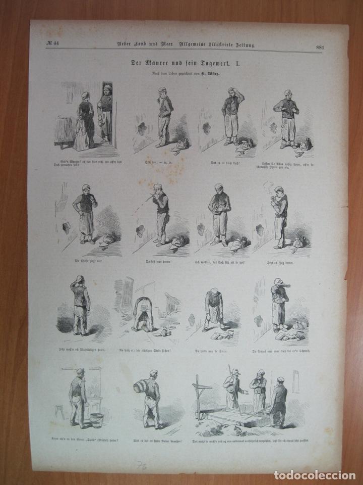 Arte: El oficio de alba&ntilde;il , 1876