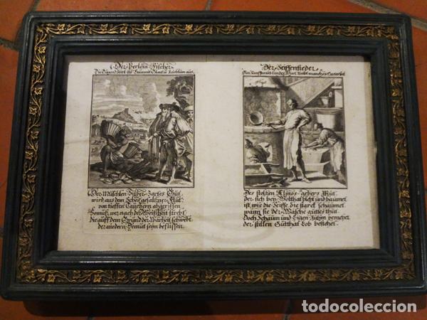 Arte: Dos grabados de Weigel de 1698 - Foto 1