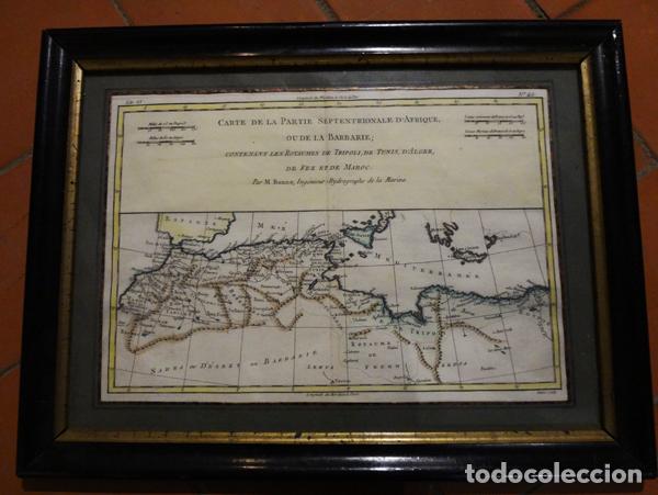 Arte: Mapa del norte de &Aacute;frica s. XVIII - Foto 1