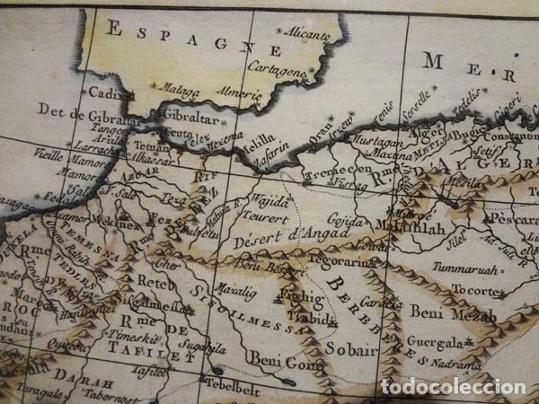 Arte: Mapa del norte de &Aacute;frica s. XVIII - Foto 4