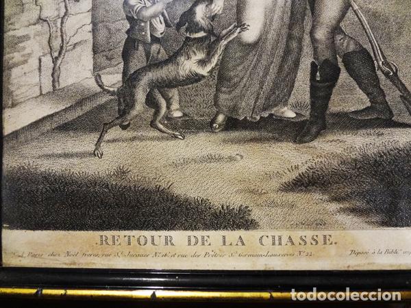 Arte: Grabado Retour de la Chasse - Foto 2