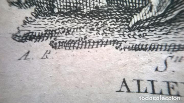 Arte: Grabado antiguo.Medida 7x10 cm - Foto 3