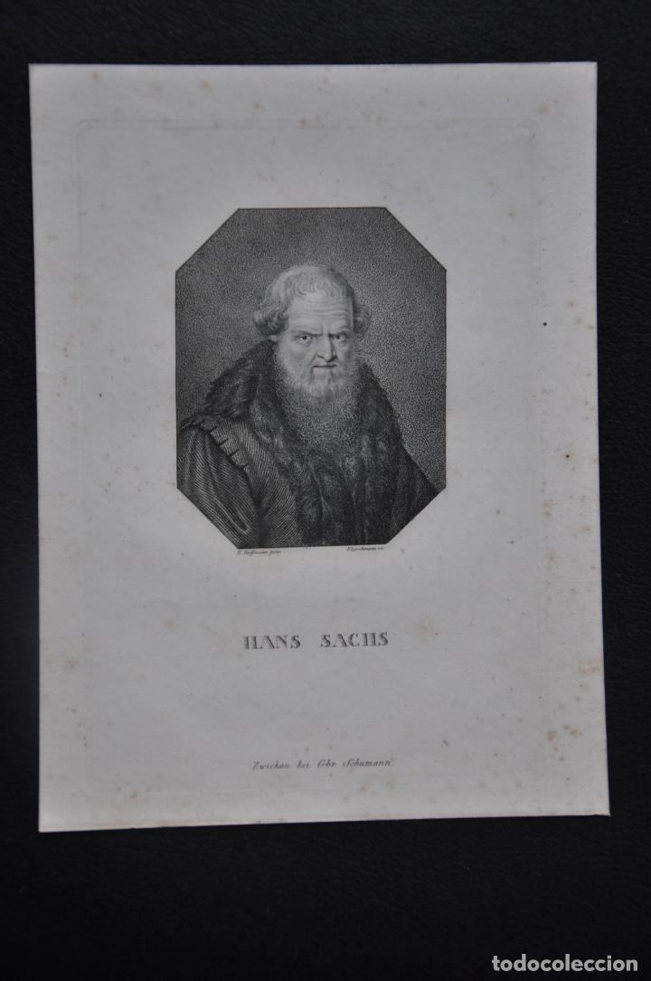 Arte: HANS SACHS . GRABADO DE FLEISCHMANN - Foto 1