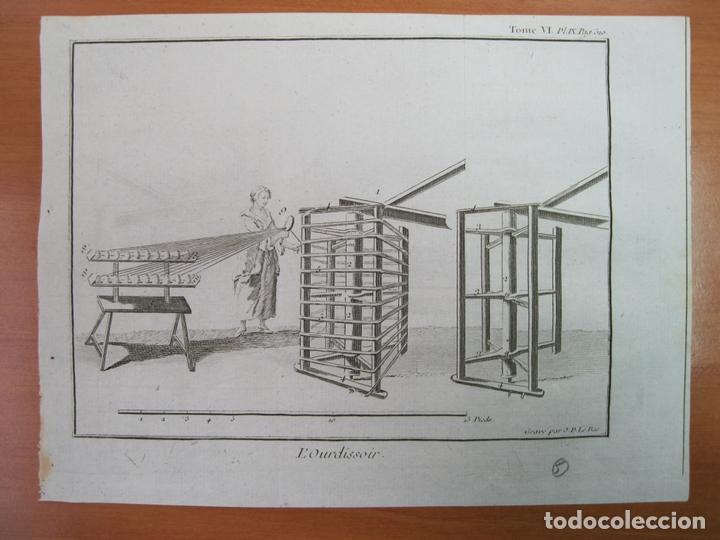 Arte: Industria textil V, 1750. J.P. Le Bas - Foto 1
