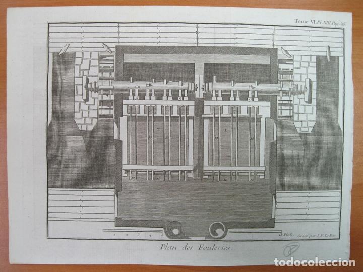 Arte: Industria textil VIII, 1750. J.P. Le Bas - Foto 1