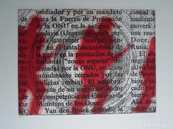 Art: Jes&uacute;s Mar&iacute;n Clavijo (Jer&eacute;z, C&aacute;diz 1964) grabado 1995 de 25x32 papel de 38x56cms Firmado 57/100
