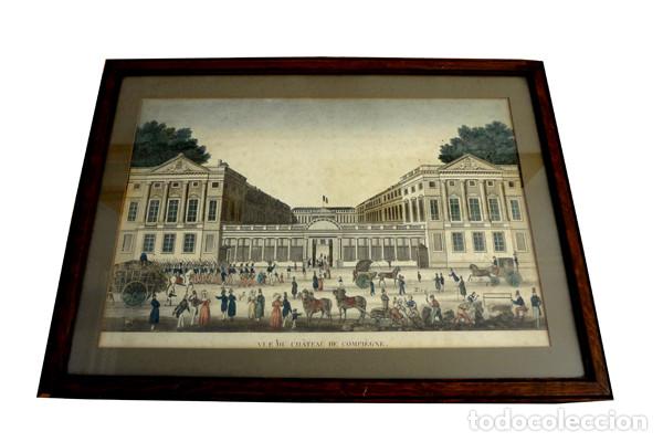 Arte: Estampa Vue du ch&acirc;teau de Compi&egrave;gne