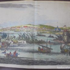 Arte: ANTIGUO GRABADO. ARNOLDUS MONTANUS. COLOMBIA, CARTAGENA. 1671. MEDIDAS: 37 X 30. VER FOTOS