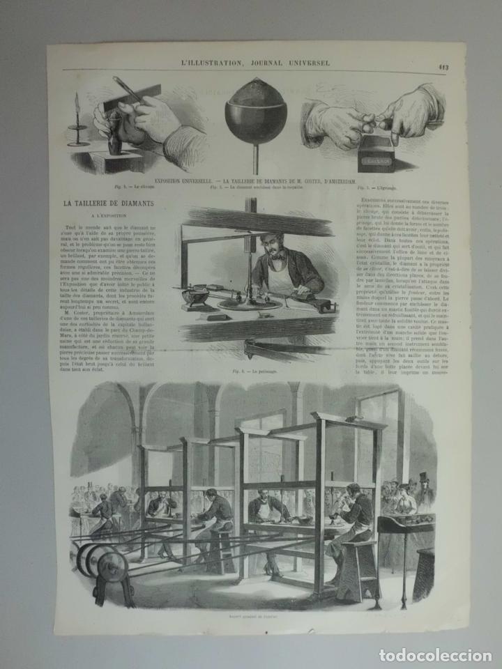 Arte: El taller de diamantes, 1867. - Foto 1