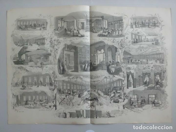 Arte: Taller de confecci&oacute;n de ropa alem&aacute;n, 1868. - Foto 1