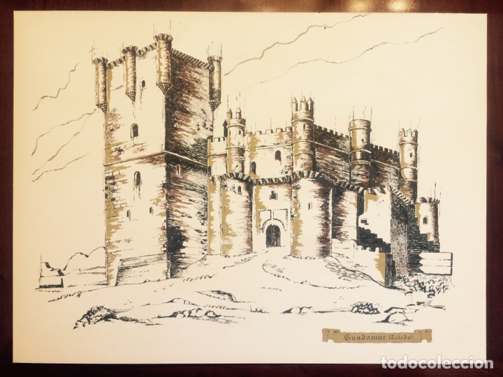 Art: Castillo de Guadamur, Toledo. Laboratorios Casen, Farmacia, Publicidad, Zaragoza. 1967