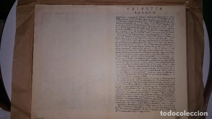 Arte: MAPA FACSIMIL: PRIMER MAPA DEL REINO DE VALENCIA IMPRESO - Foto 3