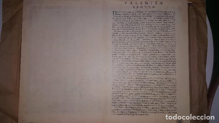 Arte: MAPA FACSIMIL: PRIMER MAPA DEL REINO DE VALENCIA IMPRESO - Foto 4