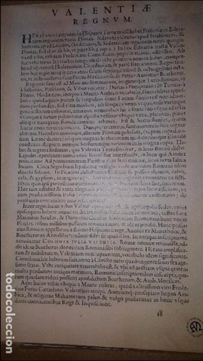 Arte: MAPA FACSIMIL: PRIMER MAPA DEL REINO DE VALENCIA IMPRESO - Foto 5