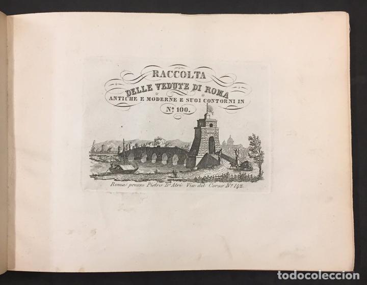 Arte: Raccolta delle vedute di roma antiche e moderne e suoi contorni in N&ordm; 100