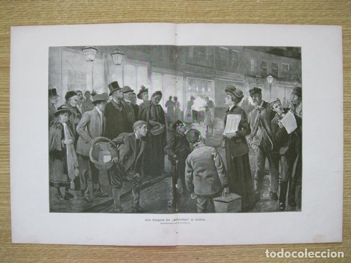 Art: Cantante del ej&eacute;rcito de Salvaci&oacute;n en Londres, 1895