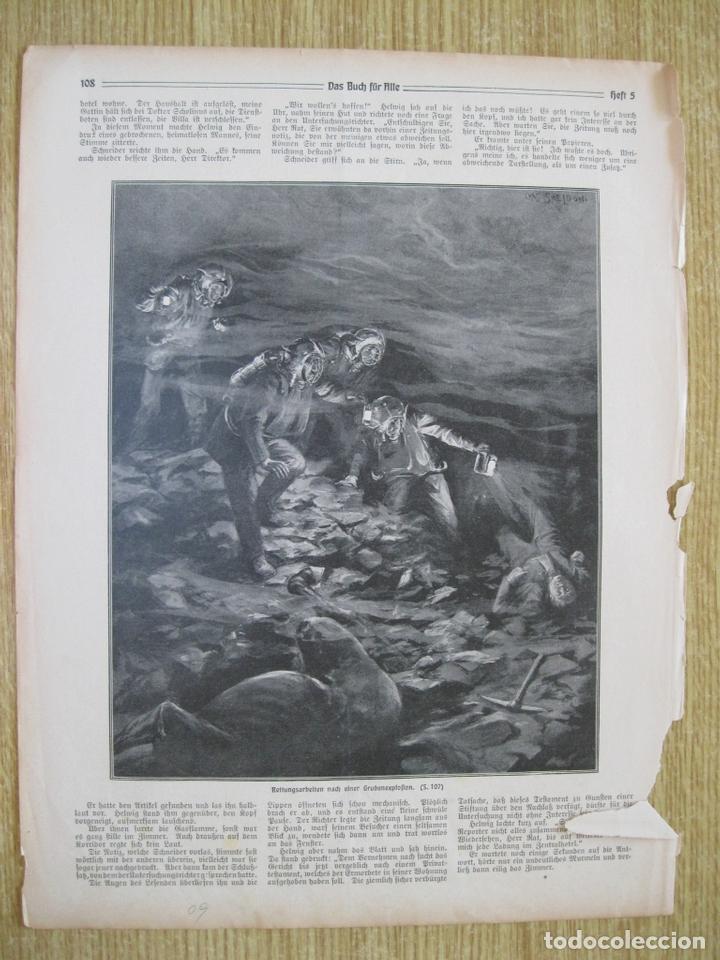 Art: Rescate en el interior de una mina, 1909