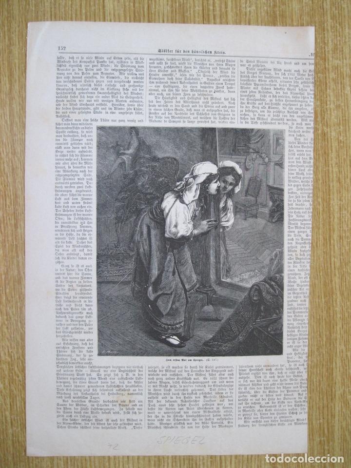 Arte: Mujer curioseando, 1872 - Foto 1