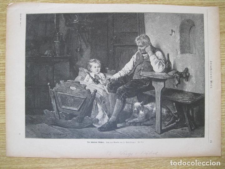 Kunst: Escena familiar de abuelo y nieto, 1892