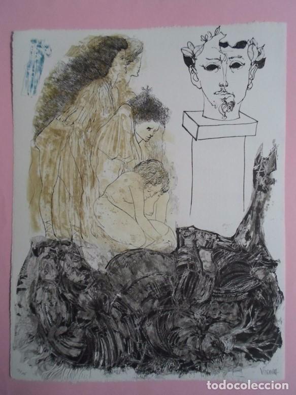 Art: &Oacute;scar ESTRUGA (Vilanova i la Geltr&uacute;, Barcelona, 1933) aguafuerte y aguatinta de 48x38, firmado y num