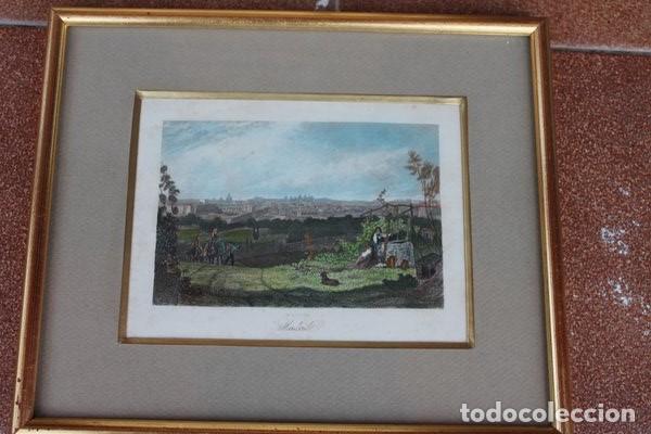 Arte: Precioso grabado antiguo de Madrid. - Foto 1
