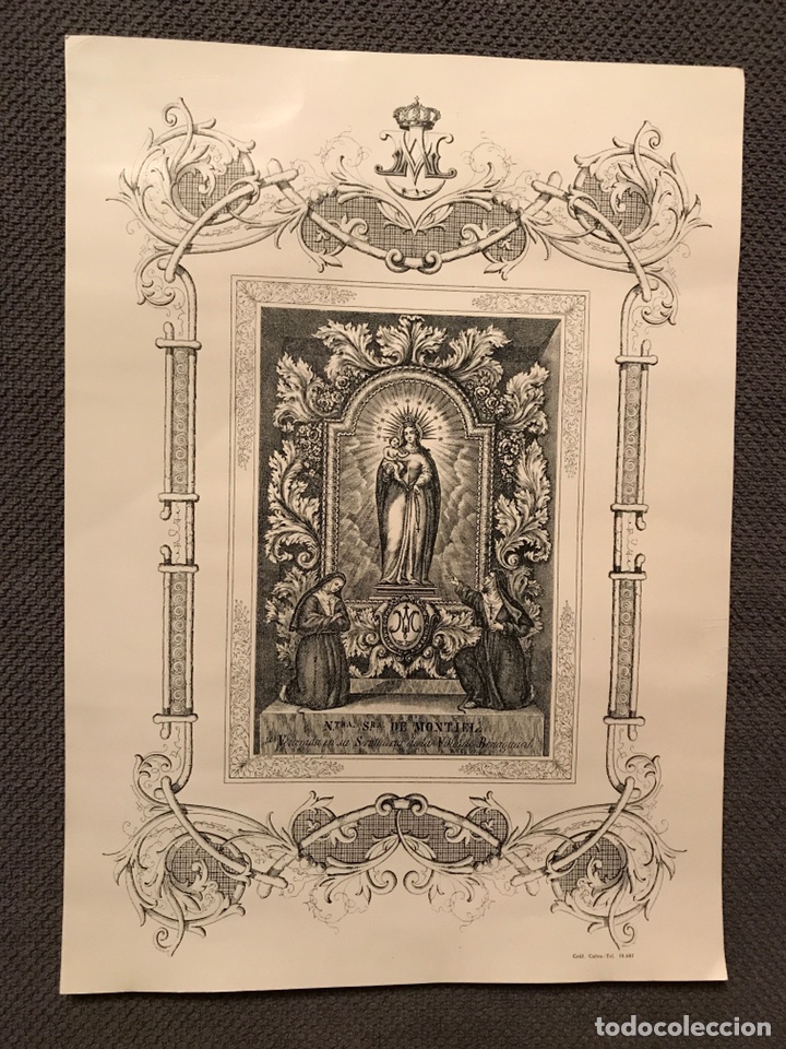 Arte: NUESTRA SE&Ntilde;ORA DE MONTIEL &rdquo;GRABADO&rdquo; - Foto 1