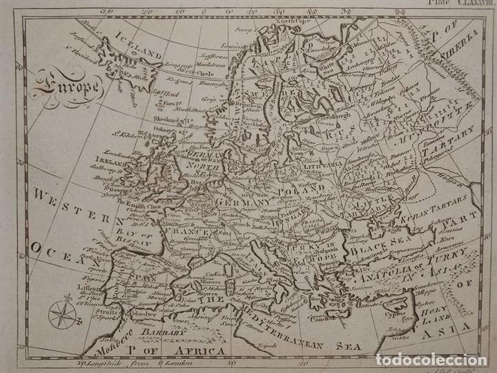 Arte: Mapa de Europa,  circa 1780. A. Bell - Foto 2