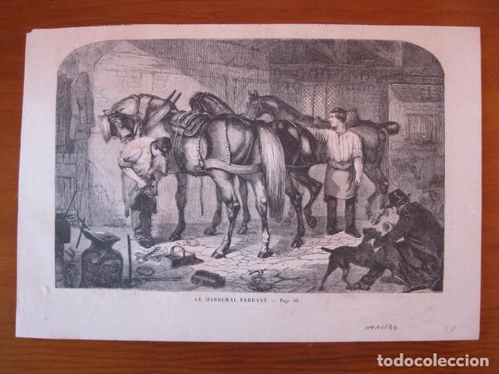 Kunst: El herreo y su aprendiz, 1858