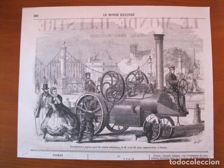 Art: Locomotora a vapor francesa, 1864
