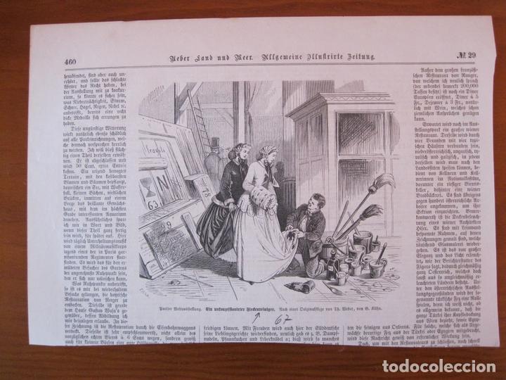 Art: El limpiador de manchas de vestidos, 1867
