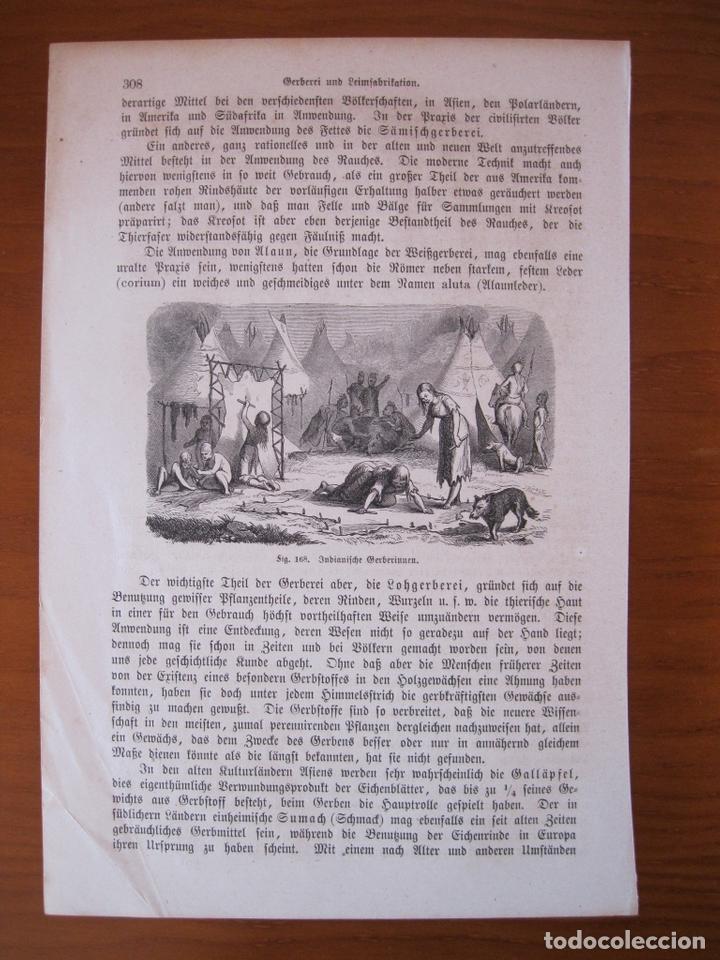 Arte: Curtidores de pieles, 1867. - Foto 2
