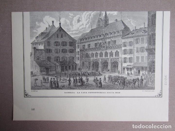 Suiza Lausana Thun Lugano Zurich Lucerna Coira Buy Modern Engravings 19th Century At Todocoleccion