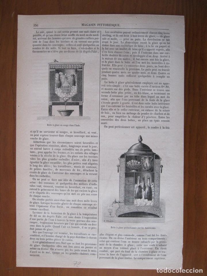 Art: Antiguas neveras de la India y de Am&eacute;rica, 1872